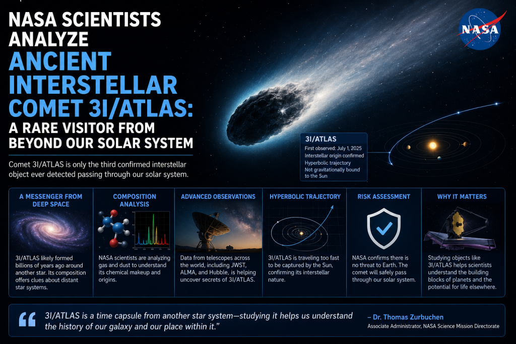 NASA Scientists Analyze Ancient Interstellar Comet 3I/ATLAS