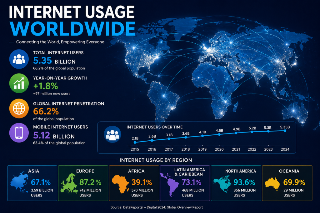 Internet Usage Worldwide