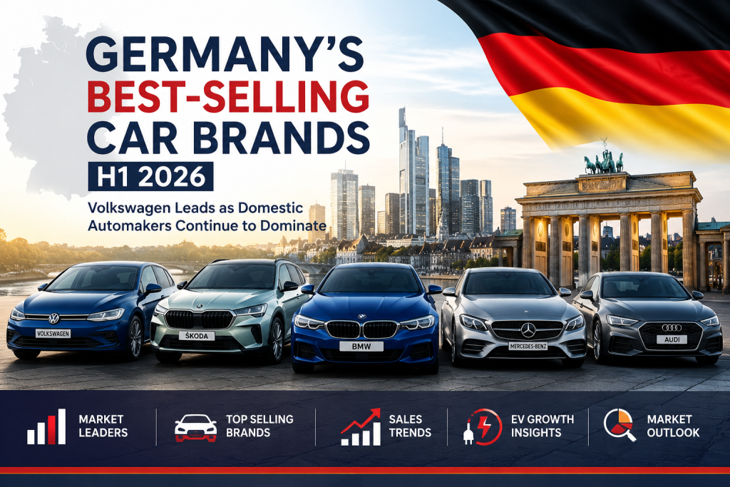 Germany Car Sales Report H1 2026: Volkswagen, Škoda, BMW Lead the Market